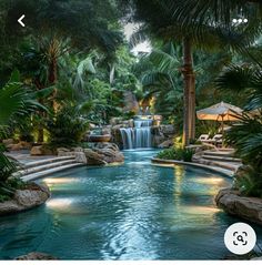 Lagoon Swimming Pools, Pool In Small Backyard, Lagoon Pool Backyard, Pool With Palm Trees, Pool In Backyard, Hawaii Pool, Dream Backyard Pool, Pool Landscape Design, Indoor Outdoor Pool