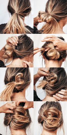 Quick and Easy messy updo. | Goldfish Kiss Hot Mess Hair, Peinados Fáciles Para Cabello Corto, Work Hairstyles, Messy Hair, Yoga Photography, Hot Mess, Messy Hairstyles, Messy Bun, Hair Updos