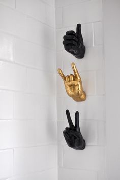 Rock on and Peace Wall Hands Wall Art Eclectic Decor Gallery Wall Art Rock on Hand Peace Hand - Etsy Rock On Hand, Wall Art Eclectic, Peace Hand, Art Eclectic, Eclectic Bathroom, Salon Suites, Art Rock, Apartment Decor Inspiration, Rock On