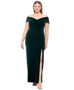 in stock Makeup For A Forest Green Dress, Plus Size Special Occasion Dresses, Formal Dress Plus Size, Plus Size Dresses Formal, Sleeved Velvet Dress, Winter Wedding Guest Dress, Long Sleeve Velvet Dress, Starry Nights, Velvet Gown