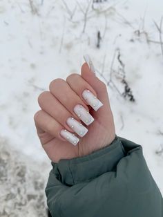 #френч #ногти #стразы Summer Gel Nails, Nail Time, Edgy Nails, Instagram Nails, Dope Nails, Cute Acrylic Nails, All Things Beauty, Simple Nails