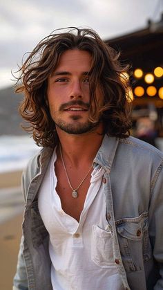 Layered Long Men’s Hair, Mens Med Length Haircuts, Man Medium Length Hair, Long Hair Mens Haircuts, Shoulder Length Guy Hairstyles, Guy Shoulder Length Hair, Man Medium Hairstyle, Mens Hairstyles Midlength, Shoulder Length Hair Guys