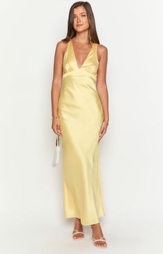 Yellow Satin Maxi Dress

How to style:
Channel your inner leading lady in our stunning Andison Maxi Dress, a show stopping choice for your next formal () occasion! With its elegant open back, criss-cross details, and adjustable tie across the back, this dress is all about making a statement. Perfect for a glamorous evening event or a fancy date night, just add some white heels () and your favourite jewellery ()!

Features:


  
 * Maxi length
 
 * Light weight satin material
 
 * Fully lined Light Yellow Dresses, Fancy Date Night, Fancy Date, Prom Midi Dress, Yellow Maxi Dress, Yellow Maxi, Yellow Satin, Semi Formal Dresses, Butter Yellow