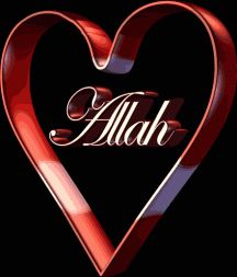 the word aloh written in a heart - shaped frame on a black background with red and white stripes