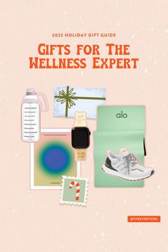 the holiday gift guide for the helpness expert is on display in front of a pink background