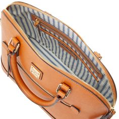 Structurally Sound    This neat satchel, made from coated leather that gives handbags an impeccable structure, elevates your date night or workwear outfit with its ladylike details. Mom Purses, Fall Handbags, Bag Obsession, Dooney And Bourke, Dooney Bourke Handbags, Dooney & Bourke Bags, Satchel Purse, Dooney & Bourke, Cute Bags