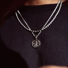 Vitruvian Man Necklace | CRAFTD London Pull Up Challenge, The Vitruvian Man, Vitruvian Man, Green Skin, No Limit, Take A Shower, Gold Piece, Sweat Proof, Brand Tags