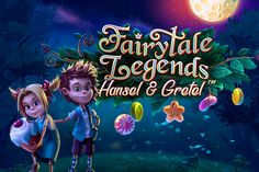 the logo for fairy tale legend's hansel and gretel, which is on