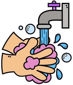 a person washing their hands under a faucet with soap and water coming out of it