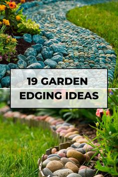 19 creative ways to edge a garden using stones and plants. Garden Edge Ideas, Garden Edges And Borders, Small Garden Raised Beds, Rock Edging, Paving Edging, Georgia Garden, Garden Edge, Edge Ideas, Brick Garden Edging