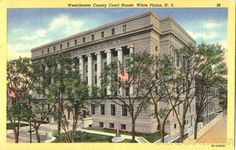 an old postcard shows the courthouse building