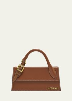 Get free shipping on Jacquemus Le Chiquito Long Leather Crossbody Bag at Bergdorf Goodman. Shop the latest luxury fashions from top designers. Jacquemus Le Chiquito Long, Le Chiquito Long, Jacquemus Le Chiquito, Designer Belt Bag, Jacquemus Bag, Latest Bags, Brown Crossbody, Bag Light, Types Of Bag