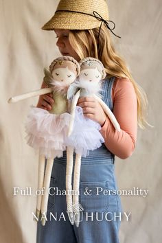 Our classic dolls are back in stock! These magical fairies, angels & ballerinas are full of charm & personality. Match the BIG with the mini, or the pink with the white. 👼🏼🧚 Locally-designed to be cherished for years to come. Order now for Christmas before they're gone. ⏳ Free Shipping Over $100. Nature Paris, Soft Sculpted Doll, Fairy Kingdom, Sculpted Doll