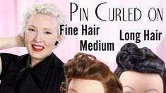 Vintage Pin Curl Wave // LOOKS the Same, NOT created *equally* Pin Curls For Long Hair, Curls On Long Hair, Pin Curls Short Hair, Vintage Hair Tutorial, Pin Curl Hair, Vintage Short Hair, Pin Up Curls, Pin Curl