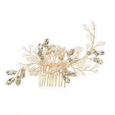 Description: With light weight and fine workmanship design, this wedding hair comb is comfortable and durable for you to use. Designed with elegant faux crystal and imitation pearl decoration, this hair comb is a perfect hair ornament for bridal. It is constructed of alloy material. The length of this product is 15cm and width is 6.5cm. Bridal hair comb is perfect for wedding, engagements, parties, proms, and other meaningful events. It will surely win you many compliments. Item Name: Hair Comb Wedding Hair, Pearl Decorations, Crystal Design, Hair Comb Wedding, Bridal Hair Comb, Hair Ornaments, Hair Accessories For Women, Perfect Hair, Hair Comb