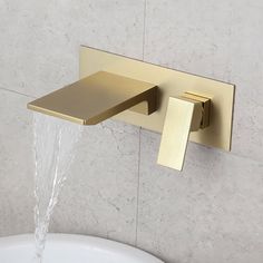 a faucet with water running out of it