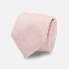 a pink tie on a white background