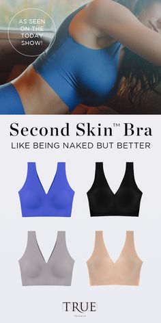 Like being naked, but better. The all new Second Skin bra - buttery soft comfort disappears under clothes. No wires, elastic, or bulky seams. Get one today! Second Skin Bra, Body Bra, Short Hairstyle, Bras And Panties, Hippie Chic, Looks Vintage, Look Chic, Second Skin