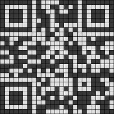 a black and white crossword pattern is shown in the middle of an image with squares on it