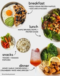 Healthy Plate Meals, Daily Meal Plan Healthy, Healthy Food For Breakfast, Healthy Daily Meals, Nailart Simple, Menu Sarapan Sehat, Weekly Meals, Healthy Food Inspiration