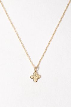 14kt Raphael Necklace – Child of Wild Real Gold Necklaces, Vintage Jewelry Gold, Gold Necklace Dainty, Wild Design, Dainty Cross Necklace, Real Gold Necklace, Child Of Wild, Lucky Jewelry, Preppy Jewelry