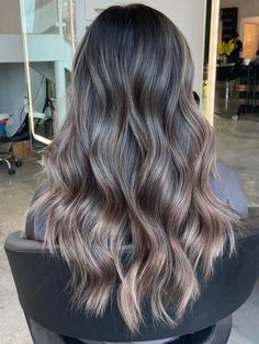 Natural-Looking Mushroom Brown Balayage Mushroom Brown Balayage, Balayage Hair Ash