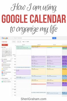 Want to see how I am using Google Calendar to organize just about everything in my life? In this post I go into detail exactly how I am doing just that! Organize My Life, To Do App, To Do List Printable, To Do Planner, Today Calendar, Calendar Organization, Digital Organization, Planner Pdf, Google Calendar