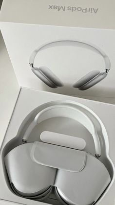 an open box with headphones in it