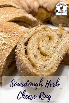 Sourdough Herb Cheese Ring goes perfect with soups or your favorite entrée. Seasoned with herbs and a cheesy surprise in every bite, my family loves this bread. Plus, it makes two, so there is plenty for a large gathering, or you may gift one or freeze it for later. #sourdoughherbcheesering #herbcheesebread #cheesebread #sourdough #fedsourdoughstarter #breads #herbsdeprovence #cheese #countryatheartrecipes Herb Cheese Bread, Cheese Ring, Bread Ring, Heart Recipes, Country Recipes, Herb Cheese, Heart Food, Herbs De Provence, Sourdough Recipes