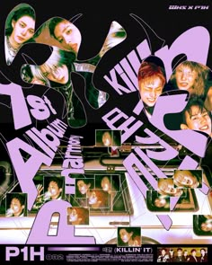 the poster for an upcoming movie starring k - pop artists and their favorite band members