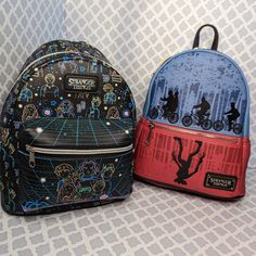 Loungefly Sdcc / Hot Topic Exclusive Stranger Things Bnwt! This Bag Is In Excellent Condition And Has Never Been Worn. The Upside-Down Demogorgon And The Four Characters Is All Embroidered In Black, And The Inside Features Elle's Favorite Iconic Waffles. This Set Also Includes A Funko Pop Stranger Things Bag Included For Free! All Sales Are As Is, And No Returns Are Accepted. Please Review All Pictures Using Zoom, And Let Me Know If You Have Any Questions. More Pictures Are Available Upon Reques Stranger Things Loungefly, Stranger Things Mike Eleven, Mike Eleven, Pop Stranger Things, Netflix Stranger Things, Stranger Things Mike, Surfer Boy, Loungefly Bag, Cute Handbags