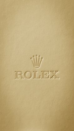 the logo for rolex is shown in gold