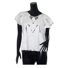 LACE COTTON T-SHIRT  http://www.canyouearme.co.uk/shop/rare-vintage-tops/219-lace-cotton-t-shirt.html  £24.00 Uk Shop