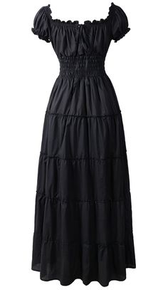 PRICES MAY VARY. Pls pay attention to the length of the dress Length 52" Item: Renaissance Dress Costume 100% Cotton Peasant Chemise Pirate Wench Medieval Boho 
 Fabric: 100% Cotton 
 Ruffled neckline, maybe worn over or off the shoulders 
 The A-Line Design Allows Plenty Of Room For Walking 
 Elasticized waist 
 Fit For Pirate, Peasant Wench & Merchant Costumes for Faires, Shakespearean & Dickens Festivals, Civil War Re-enactments & Plays. 
 Size Regular 
 Fits Bust Up To 44" - Waist Up To 38" Costume Pirate, Pirate Wench, Dress Costume, Mode Inspo, Costume Dress, Pretty Dresses, Aesthetic Clothes, Pretty Outfits, Cute Dresses