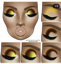 Makeup Chart, Flawless Face Makeup, Makeup Charts, Make Up Studio, Eye Makeup Styles, Dramatic Eye Makeup