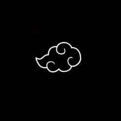 a black and white image of a cloud in the dark