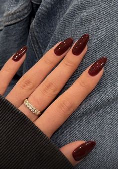 Fashionable Nails, Inspiration Nails, Dark Red Nails, Wine Nails, Maroon Nails, Cherry Nails, Nails Fashion, Designs Nail