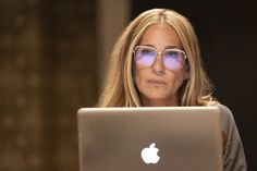 MYKITA® - Meryl Eyeglasses | Specs Collective Luxury Chic Square Frame Sunglasses, Sarah Jessica Parker Style, Eyeglass Lenses, Sunglasses Collection, Mommy Style, Fashion Eyeglasses, And Just Like That, Sarah Jessica Parker, Black Sand