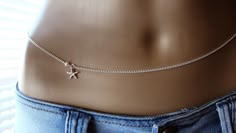 This is Gorgeous Starfish belly chain with combination of Sterling silver plated chain, pearl and 925 Sterling silver plated drop.This high quality sterling silver plated chain is tarnish resistant, is all handmade and unique. Enjoy the summer with this beautiful body jewelry. You can wear it with your bikinis or over jeans and is guaranteed to cheer and capture everybody's attention. Please provide your waist measurement. Please visit my website: www.ninonarimanidze.com Body Necklace, Waist Jewelry, Silver Jewelry Diy, High Fashion Jewelry, Belly Jewelry, Fine Silver Jewelry, Silver Jewelry Design, Anniversary Jewelry, Belly Chain