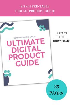 the ultimate digital product guide for photographers and video makers, includes 35 pages to print