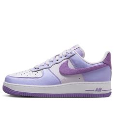 (WMNS) Nike Air Force 1 '07 Next Nature 'Hydrangeas' HQ3905-500 Nike Lavender Sneakers For Streetwear, Casual Nike Air Force 1 In Purple, Sporty Purple Nike Air Force 1, Casual Purple Nike Air Force 1 For Sports, Casual Purple Nike Air Force 1, Outfit Nike Air Force, Shoe Customization, Boss Fashion, Dream Shoe