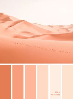 the desert is full of sand dunes and pink hues