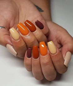 Caramel Highlights, Gel Nail Colors, Nails 2021, Shellac Nails, Nails Fall, Short Hairstyle