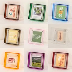 This colorful acrylic picture frame is perfect as a gift for children and looks great on the table! About the frame: It is made of relatively thick acrylic, thickness is 4mm -Out frame:16x16x4CM,can fit 10x10CM -Out frame:21x21x4CM,can fit 15x15CM -Out frame:24x24x4CM, can fit 18x18CM -Out frame:32x32x4CM, can fit 26x26CM Acrylic Picture Frames, Poster Decoration, Poster Decorations, Photo Poster, Picture Frame Display, Gifts Birthday, Housewarming Gifts, Frame Display, Home Decor Pictures