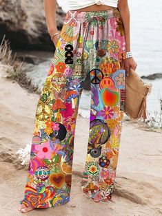 Hip Hop Pants, Hippie Peace, Boho Hippie Chic, Clothing Sites, Style Mistakes, Women Pants Casual, Hippie Chic