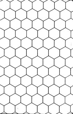 a black and white pattern with hexagonal shapes