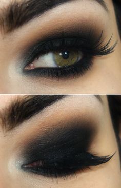 Make Up Yeux, Kohl Makeup, Smokey Eye Makeup Look, Honey Cream, Eyeliner Hacks, Dramatic Eye Makeup, Smokey Eyeshadow, Black Honey, Eye Makeup Steps