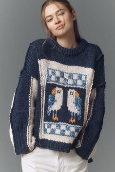 Rent Chunky Crew-Neck Sweater from Nuuly. Pick 6 items for $98/month. Free shipping + returns. Sashay Crochet, Natural Gamine, Cabin Core, Twenty Twenty, Wool Pullover, Chunky Knitwear, True North, Crew Neck Jumper, Boots Fall