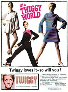 Twiggy 1960s, New York Socialites, London Boutique