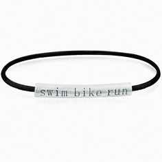 Words of inspiration are engraved on our popular band bracelets. Collect them, wear them and enjoy them! Swim Bike Run, Band Bracelets, Popular Bands, Bicycle Maintenance, Cool Bike Accessories, Personalized Water Bottles, Bike Run, Band Bracelet, Iphone 5 Case